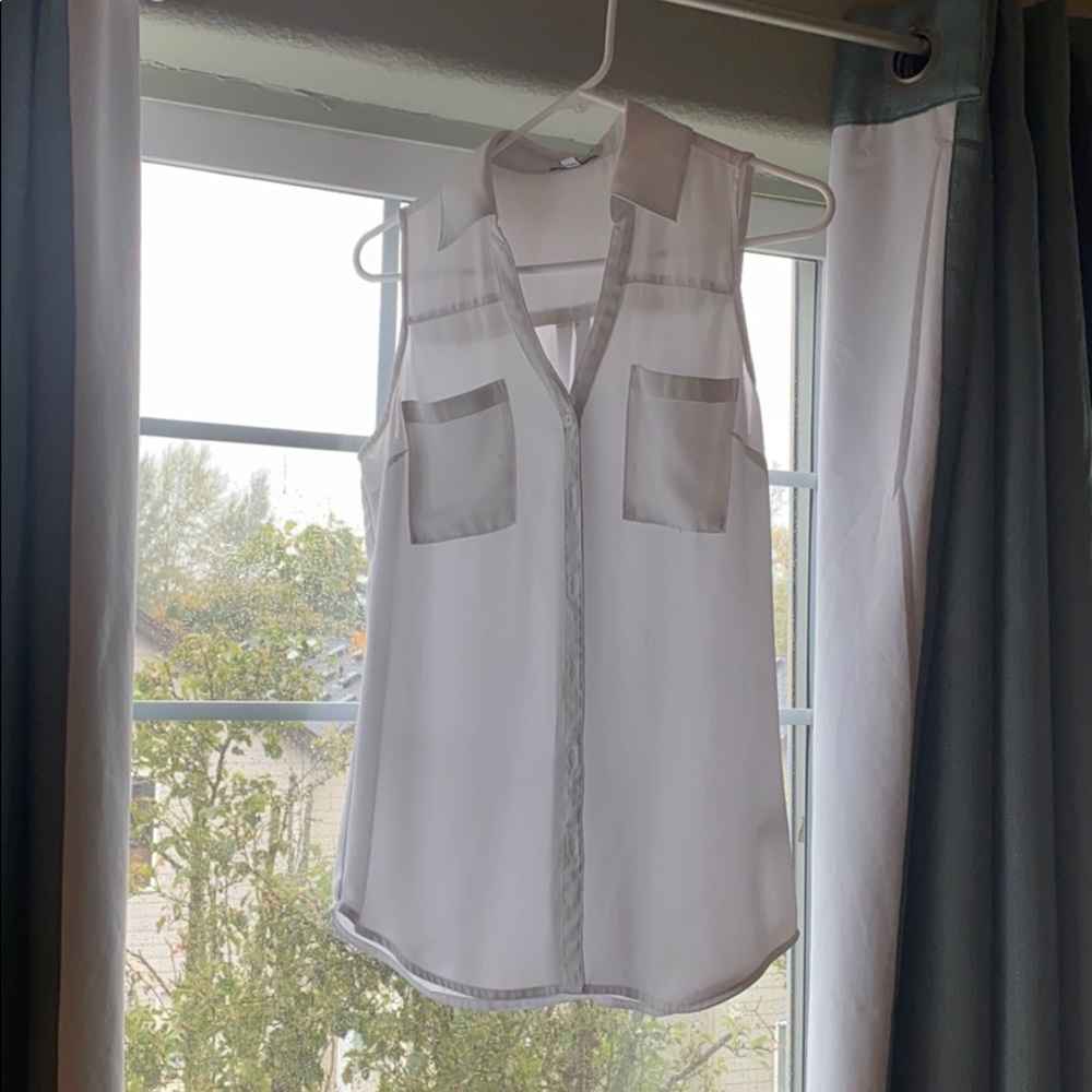White Express Tank Top